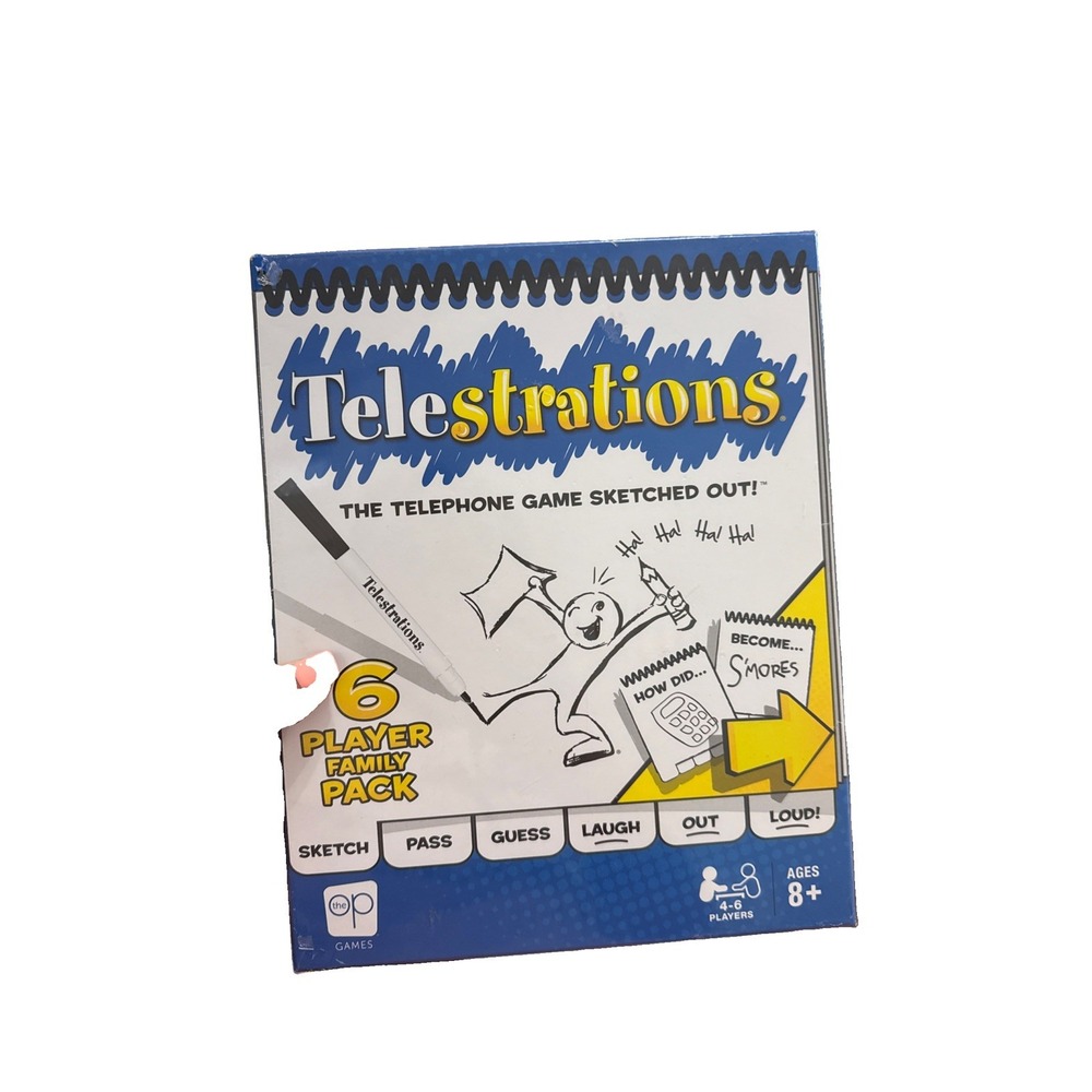 Telestrations 6 Player Family Pack Game USAopoly New Sealed  Board Game